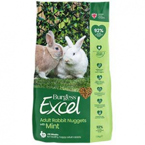 Supa Burgess Excel With Mint Adult Rabbit Food 1.5Kg